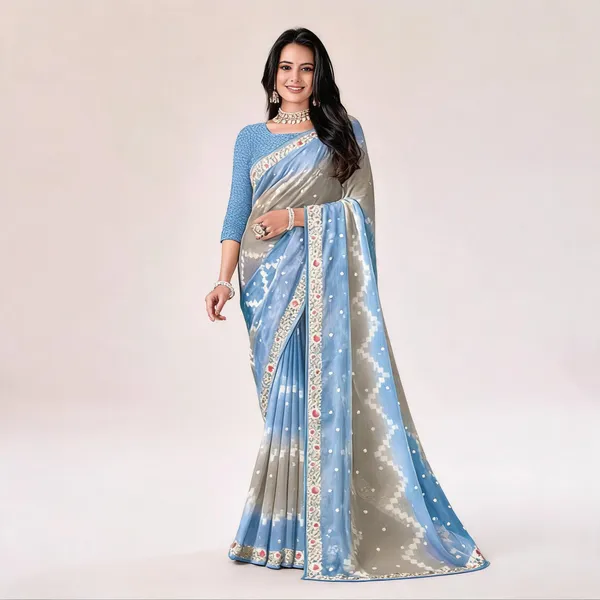Blue_Grey_Chiffon_Printed_Saree_For_Women