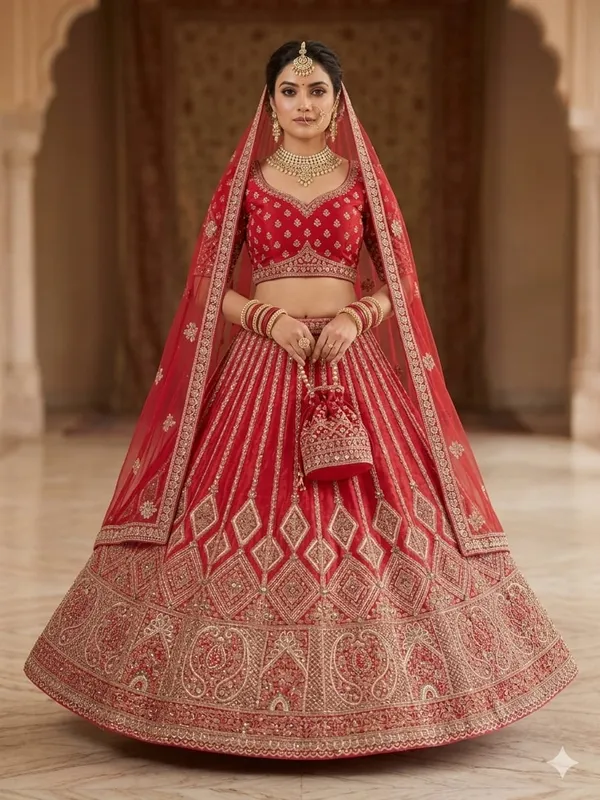Rani_Pink_Silk_Bridal_Lehenga