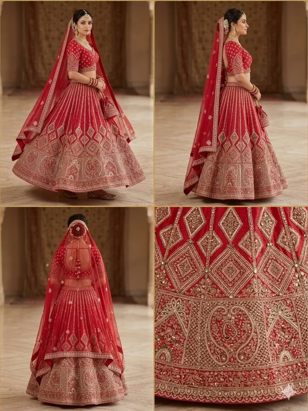 Rani_Pink_Silk_Bridal_Lehenga