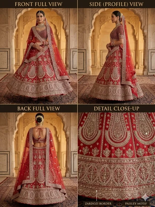 Rani_Pink_Silk_Bridal_Lehenga_Set