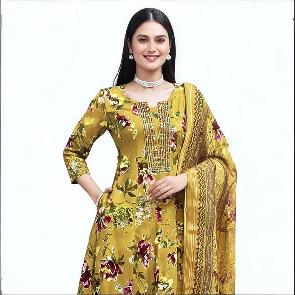 Mustard_Linen_Cotton_Floral_Print_Ethnic_Suit_Set_For_Women