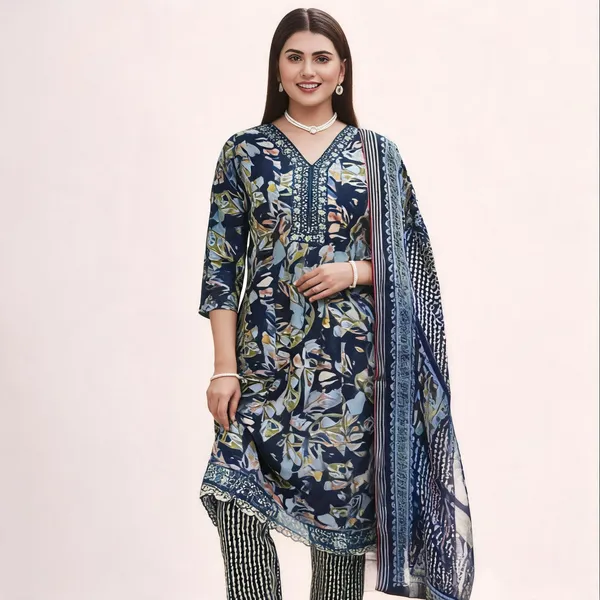 Navy_Blue_Linen_Cotton_Straight_Printed_Suit_Set_For_Women