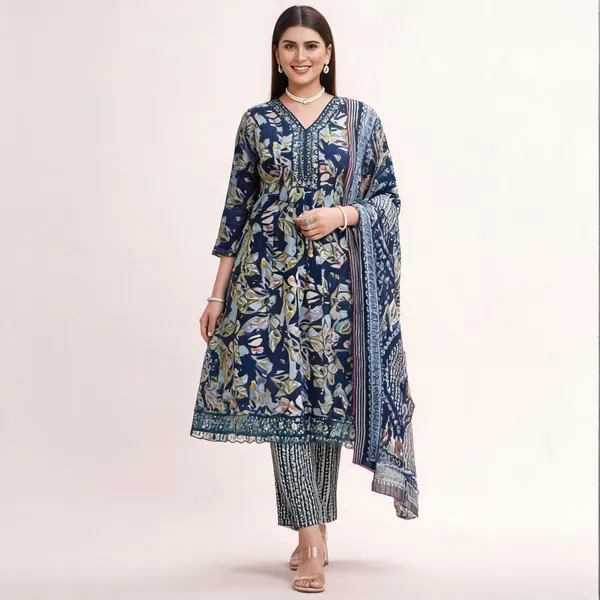 Navy_Blue_Linen_Cotton_Straight_Printed_Suit_Set_For_Women