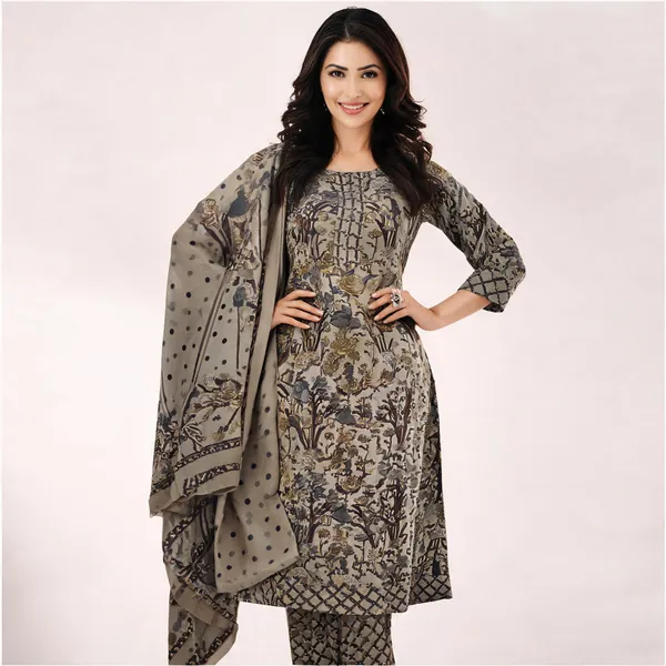 Grey_Linen_Cotton_Printed_Suit_Set_For_Women