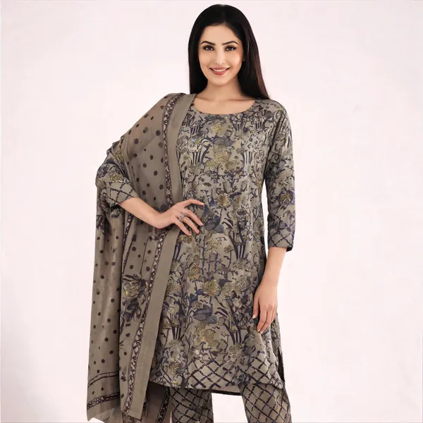 Grey_Linen_Cotton_Printed_Suit_Set_For_Women