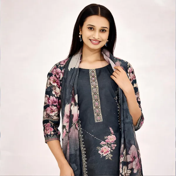 Grey_Silk_Floral_Print_Straight_Salwar_Unstitched_Suit_Set_For_Women