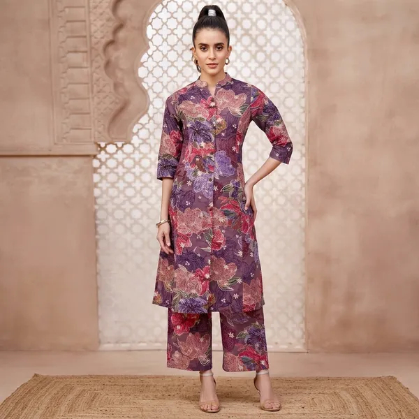 Purple_Cotton_Floral_Print_Straight_Kurta_Suit_Set_For_Women