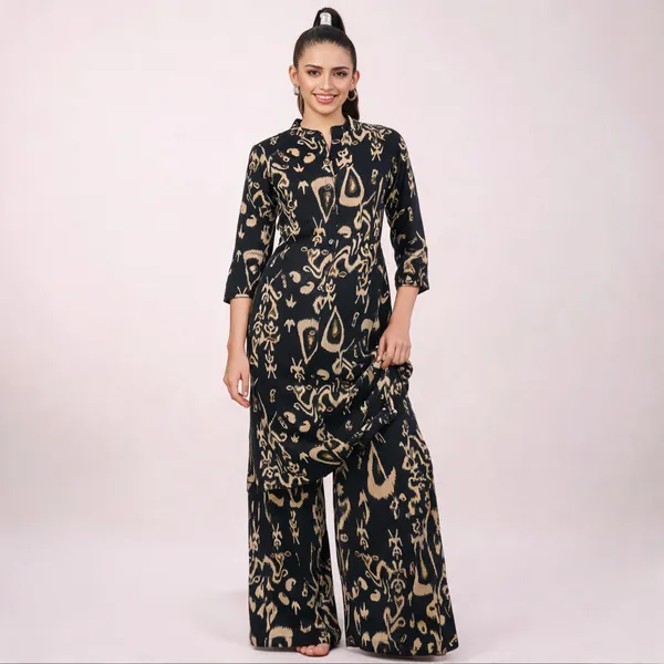 Black_Cotton_Printed_Kurta_Palazzo_Suit_Set_For_Women