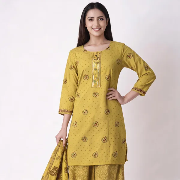 Mustard_Cotton_Printed_Straight_Suit_Set_For_Women