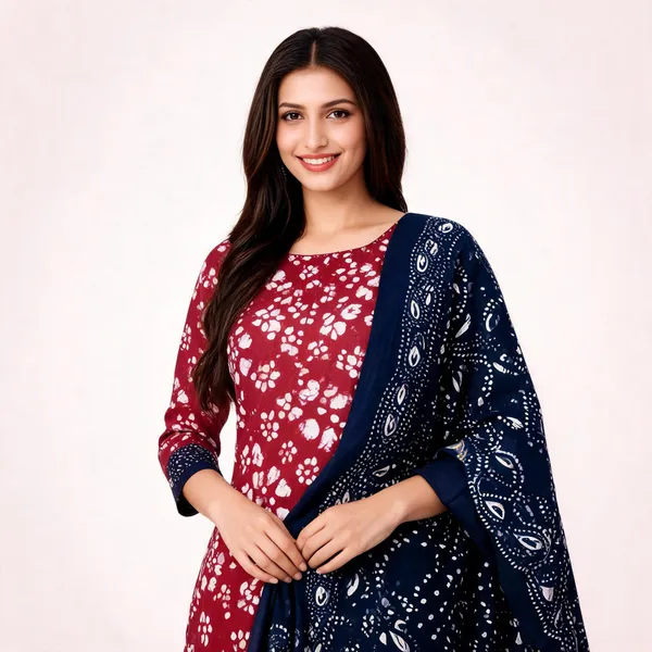Maroon_Cotton_Printed_Unstitched_Suit_Set_For_Women
