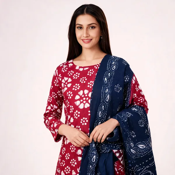 Maroon_Cotton_Printed_Unstitched_Suit_Set_For_Women