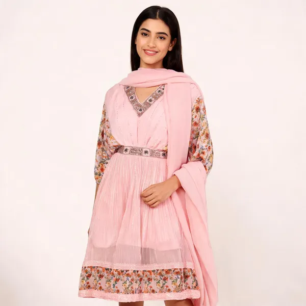 Pink_Chinon_Floral_Embellished_Anarkali_Stitched_Suit_Set_For_Women