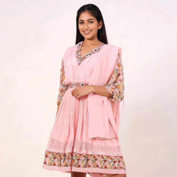 Pink_Chinon_Floral_Embellished_Anarkali_Stitched_Suit_Set_For_Women