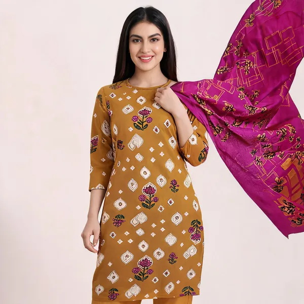Mustard_Cotton_Printed_Unstitched_Suit_Set_For_Women