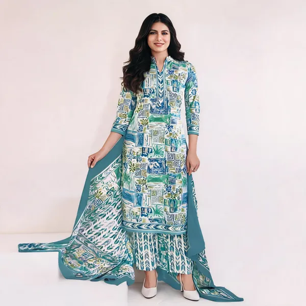 Blue_Cotton_Straight_Printed_Unstitched_Suit_Set_For_Women