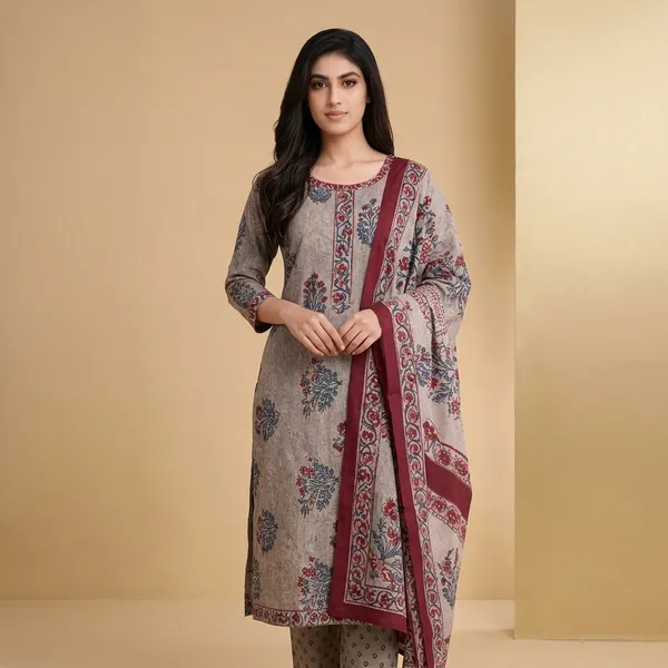 Grey_Cotton_Printed_Unstitched_Suit_Set_For_Women