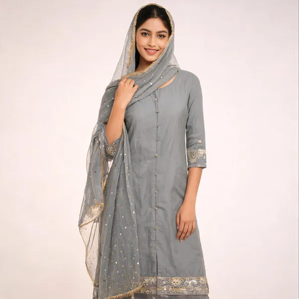 Grey_Cotton_Silk_Embroidered_Straight_Unstitched_Suit_Set_For_Women