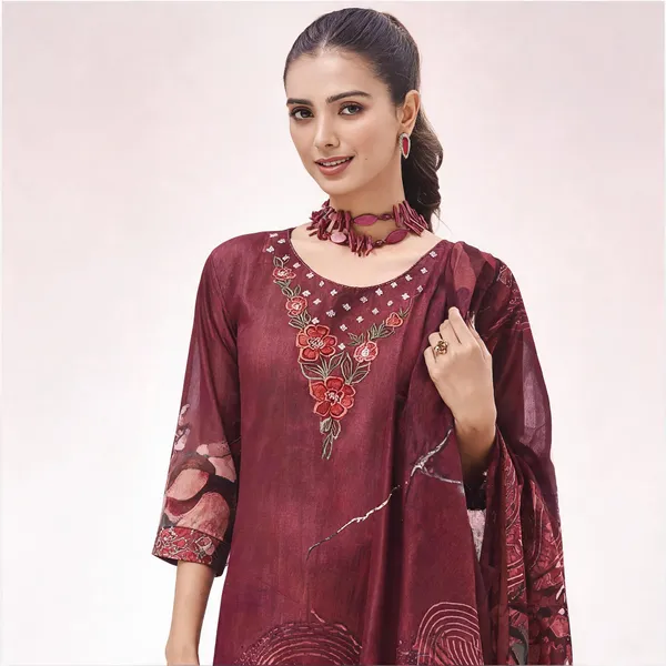 Maroon_Silk_Printed_Straight_Suit_Set_For_Women