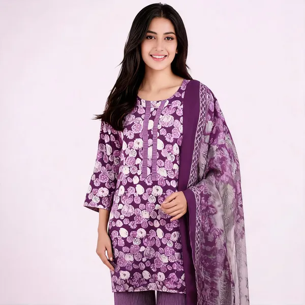Purple_Cotton_Straight_Printed_Kurta_Suit_Set_For_Women