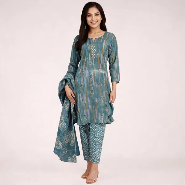 Teal_Cotton_Straight_Printed_Kurta_Suit_Set_With_Dupatta_For_Women