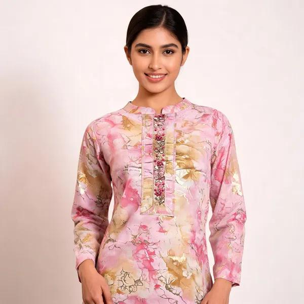 Pink_Cotton_Floral_Printed_Unstitched_Suit_Set_For_Women