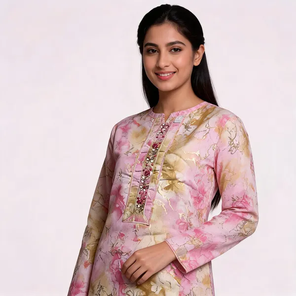 Pink_Cotton_Floral_Printed_Unstitched_Suit_Set_For_Women