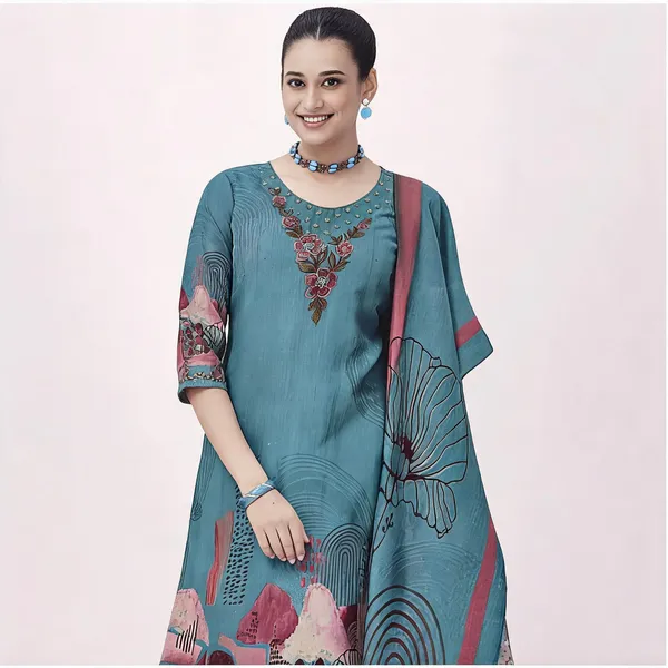 Blue_Silk_Embroidered_Straight_Kurta_Suit_Set_For_Women