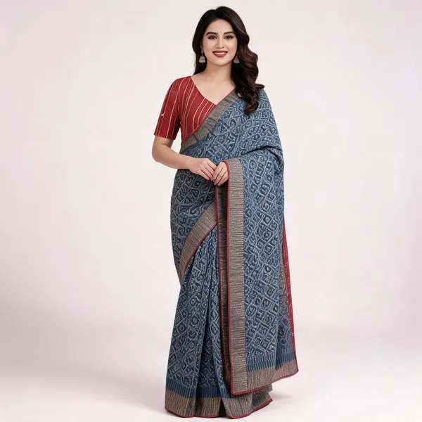 Grey_Georgette_Printed_Saree_For_Women