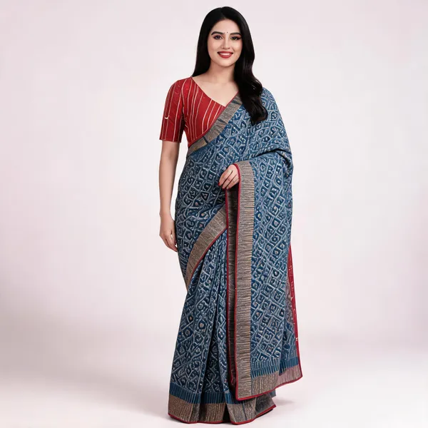 Grey_Georgette_Printed_Saree_For_Women