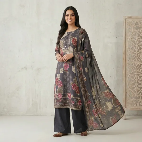 Navy_Blue_Cotton_Printed_Unstitched_Suit_Set_For_Women