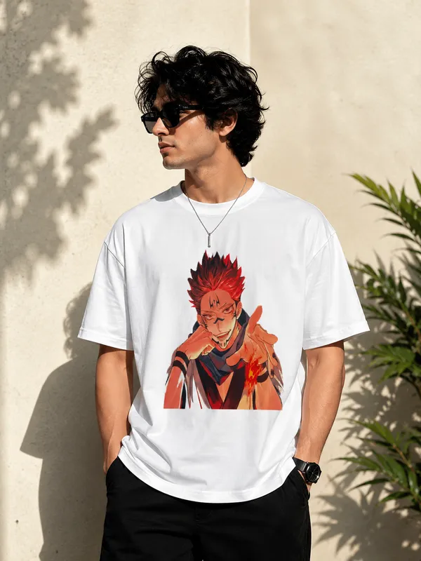 White_Serena_Regular_Fit_Anime_Graphic_T-Shirt_For_Unisex