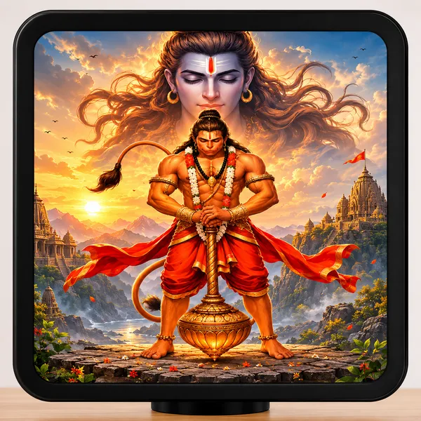Customized_Black_Plastic_Devotional_Hanuman_Illustration_Night_Lamp
