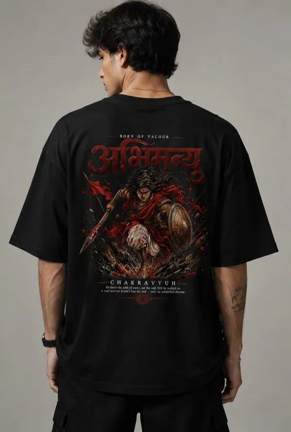 Chakravyuh_Warrior_Oversized_Graphic_T-Shirt
