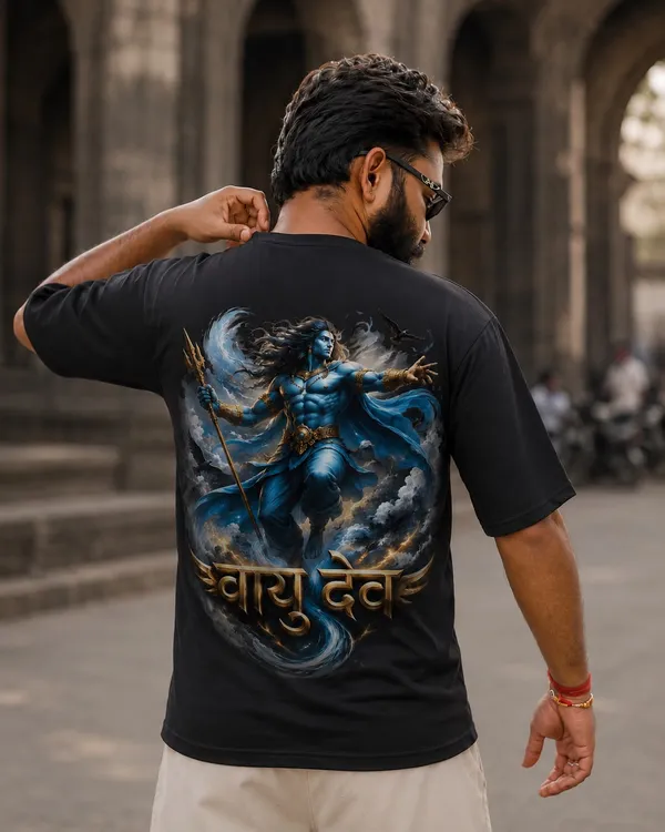 Vayu_Dev_Divine_Force_Black_T-Shirt