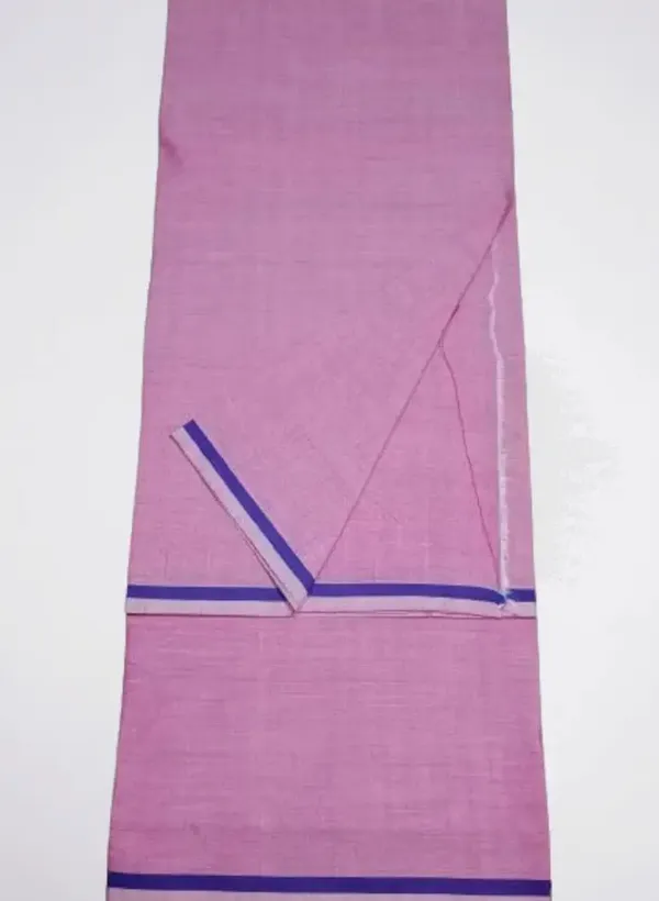 Pink_Blue_Border_Saree_for_Women