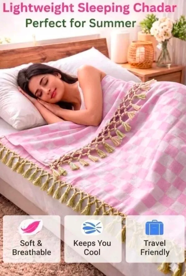 Pink_Checkered_Tassel_Throw_Blanket