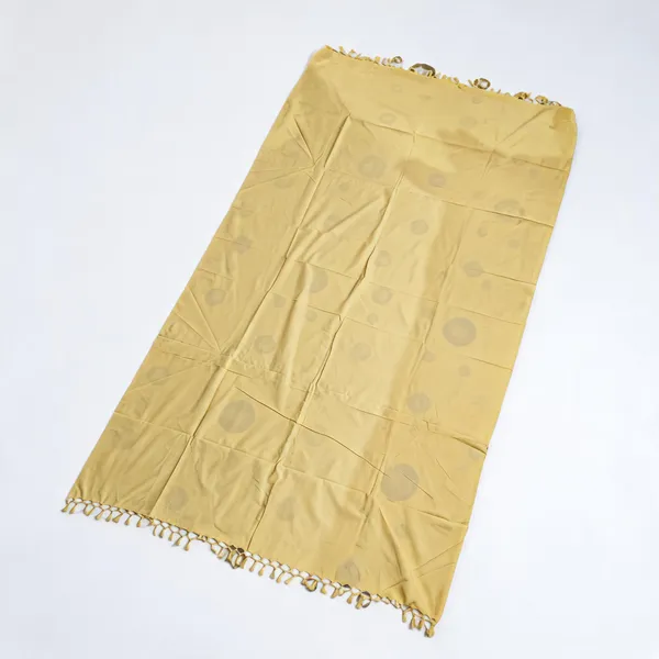 Cotton_Solid_Yellow_Tasselled_Blanket