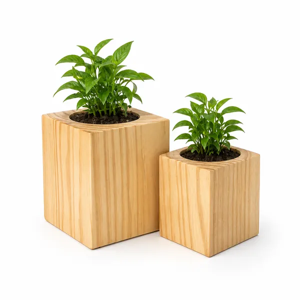 Pine_Wood_Square_Planter_Set
