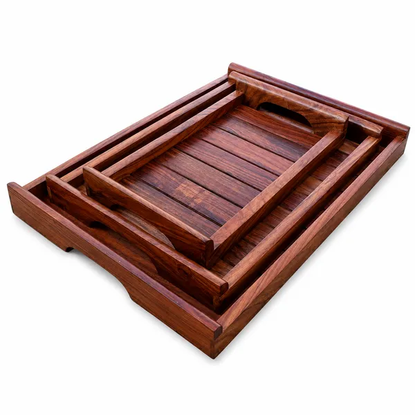 Sheesham_Wooden_Serving_Tray_Set