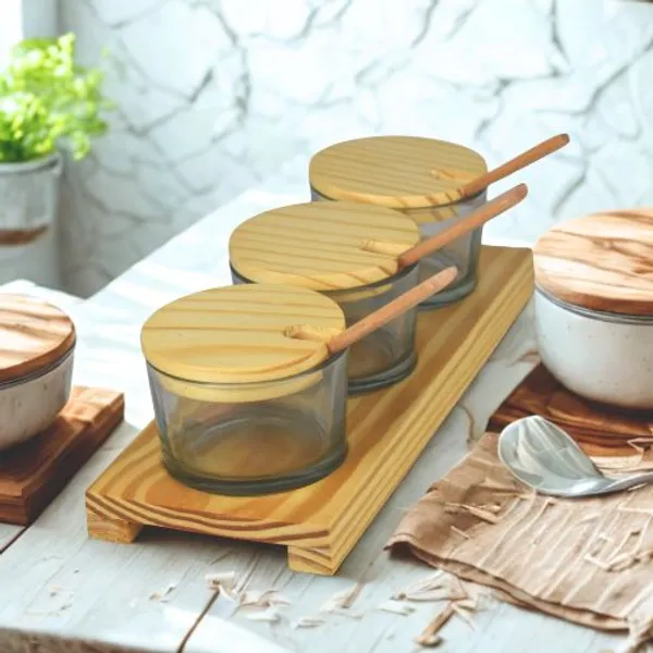Glass_Wooden_Lid_Condiment_Jar_Set_With_Tray