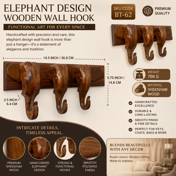 Wooden_Elephant_Carved_Wall_Mounted_Hook_Rack