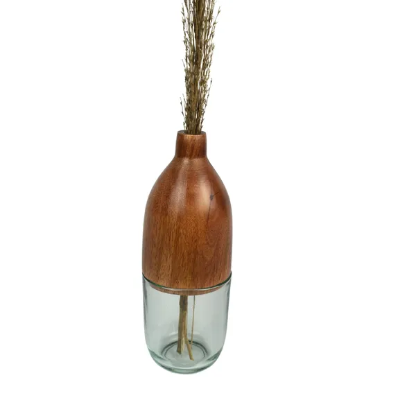 Wooden_Modern_Two-Piece_Glass_Vase
