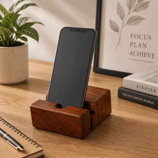 Wooden_Desktop_Phone_Stand