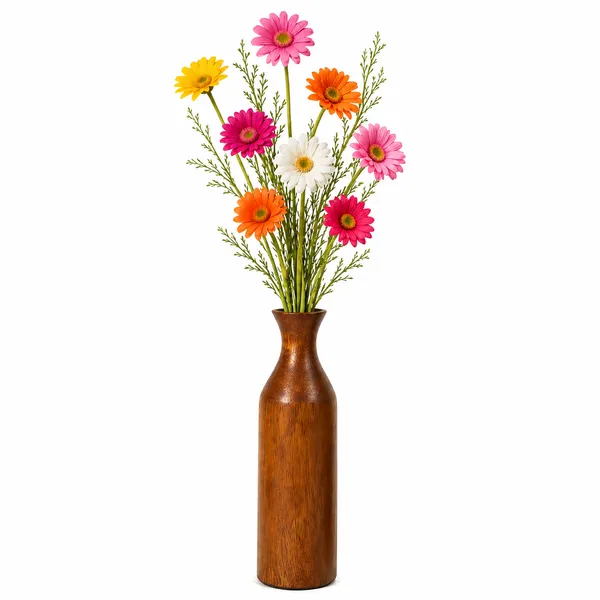 Sheesham_Wood_Rustic_Brown_Set_Of_3_Flower_Vases