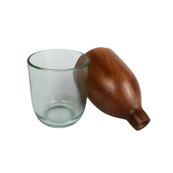 Wooden_Modern_Two-Piece_Glass_Vase
