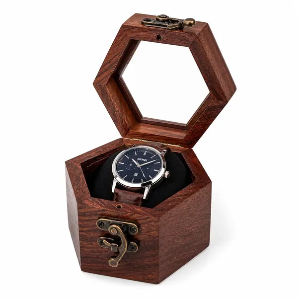 Brown_Rosewood_Glass_Top_Hexagonal_Watch_Box