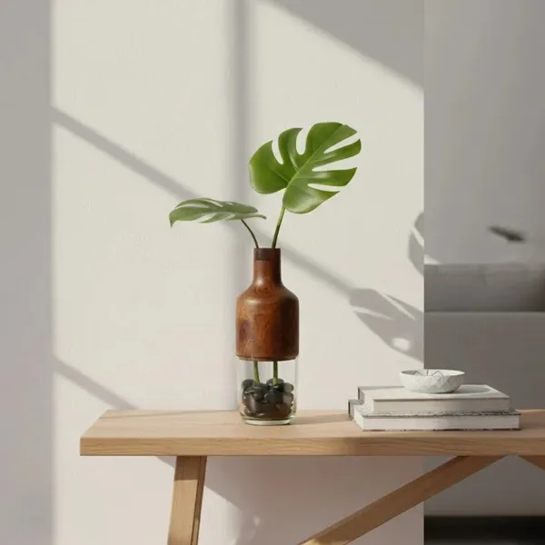 Wood_Natural_Finish_Tabletop_Vase