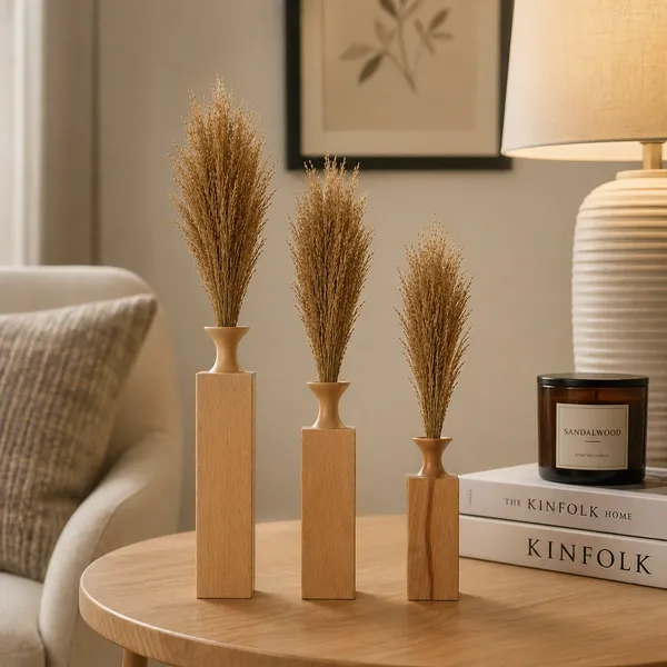 Beech_Wood_Rustic_Set_Of_3_Flower_Vases