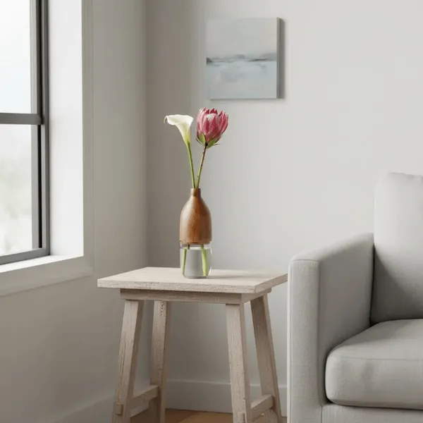 Wooden_Modern_Two-Piece_Glass_Vase