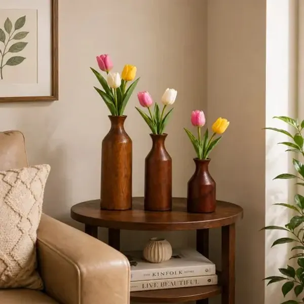 Wooden_Decorative_Set_of_3_Flower_Vases